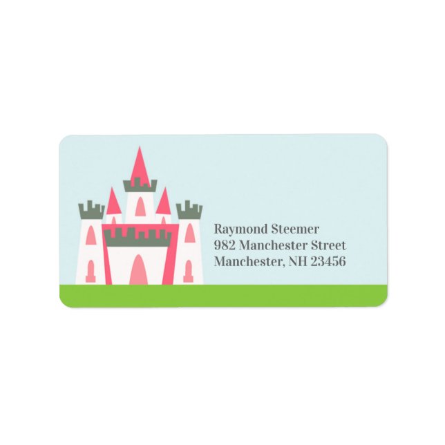 Prinsessa adressetiketter (Framsidan)