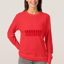 Prinsessa Anpassad Text Dam Long Sleeve T Shirt