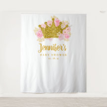 Prinsessa Baby Shower Bakgrund, Foto Studio Rekvis