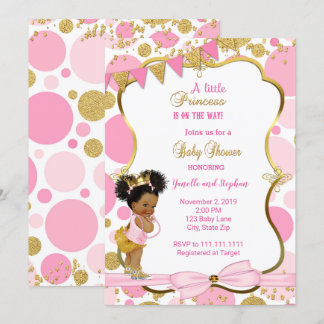 Prinsessa Baby Shower Inbjudan
