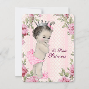 Prinsessa Baby Shower Inbjudningar