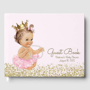 Prinsessa Ballerina Flick Baby Shower Gästbok