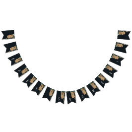 Prinsessa Blå Bebis Kalas Vimplar