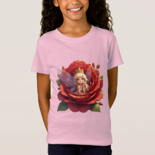🌹 Prinsessa Fe Grafik T-Shirt För Barn Flickor 🧚