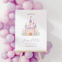 Prinsessa Födelsedag Förtrollade Slott Flickor Väl