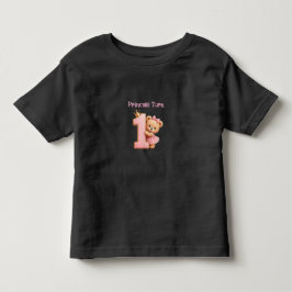 Prinsessa Fyller Ett Barn Tjej Födelsedags T-Shirt