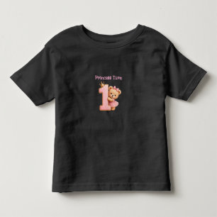 Prinsessa Fyller Ett Barn Tjej Födelsedags T-Shirt