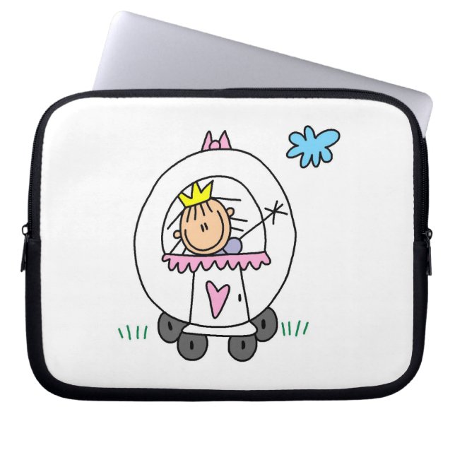 Prinsessa i vagn laptop sleeve (Framsidan)