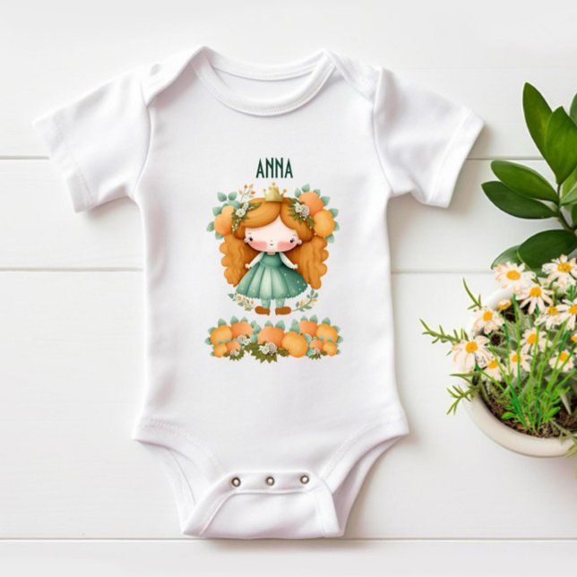 Prinsessa med apelsiner och blommor t shirt (Skapare uppladdad)