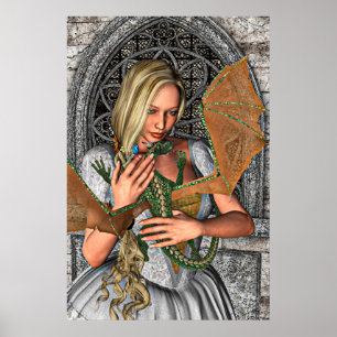 Prinsessa och Drakar Poster
