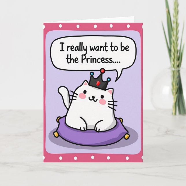 Prinsessa Polkagris Dröm-kort Kort (Framsida)