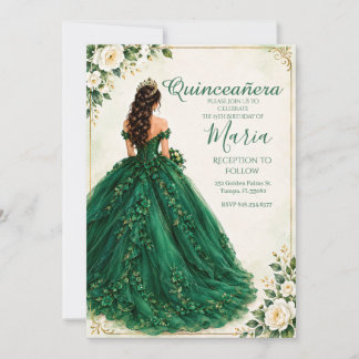 Prinsessa Quinceañera-inbjudan Inbjudningar