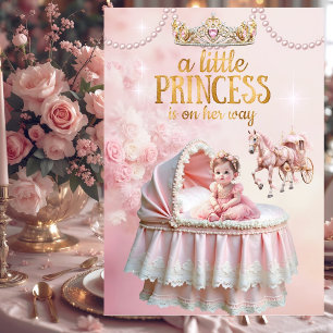 Prinsessa Rosa Barnkalas Vagn Sängkorg Inbjudningar