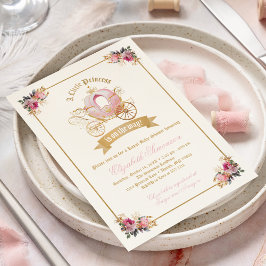 Prinsessa Rosa Dopfest i Sagostil Inbjudningar