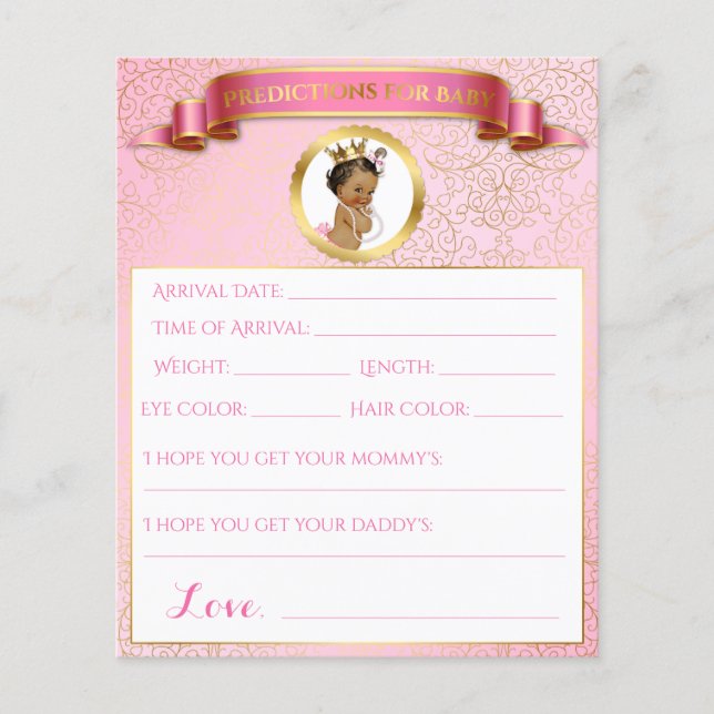 Prinsessa Rosa Guld Afroamerikanska Spel (Framsida)