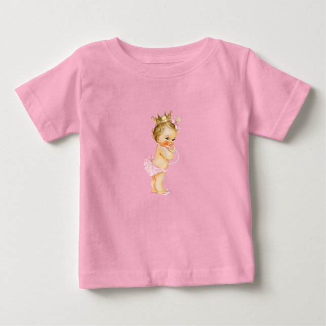 Prinsessa Rosa & Guld  T Shirt (Framsida)