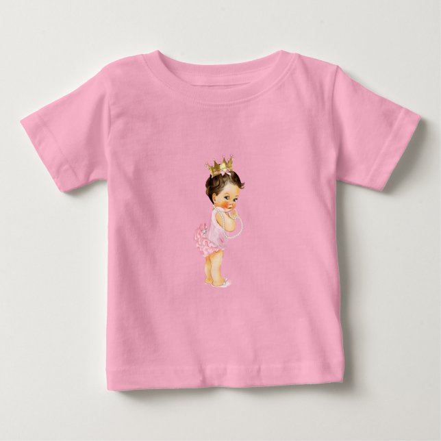 Prinsessa Rosa & Guld  T Shirt (Framsida)