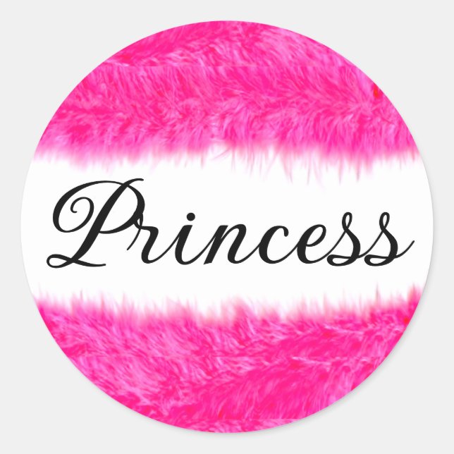 Prinsessa Runt Klistermärke (Framsida)