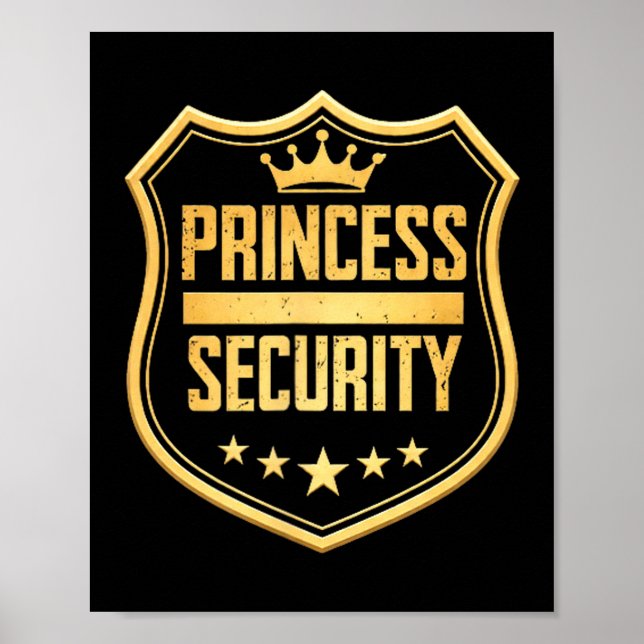 Prinsessa säkerhet födelsedag pappa bror slottPrin Poster (Framsidan)