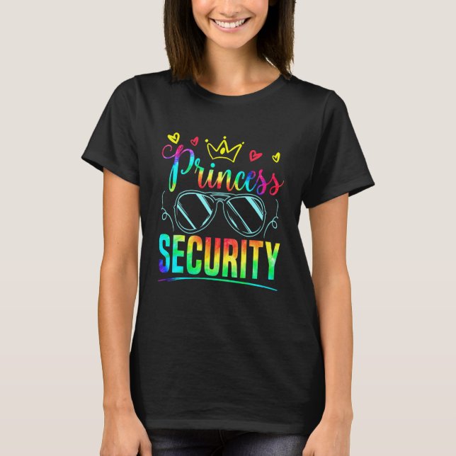 Prinsessa Säkerhet Prinsessa Skydd Pappa Bröd T Shirt (Framsida)