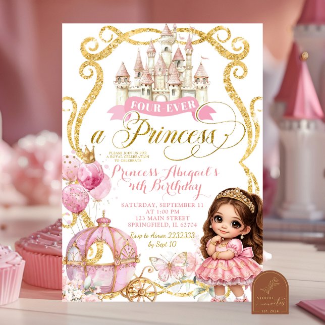Prinsessa Spanska Fourever en prinsessa Inbjudan (Skapare uppladdad)