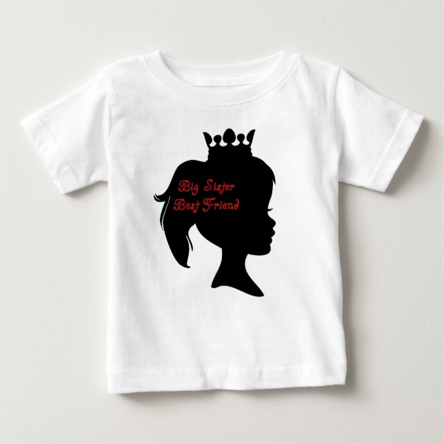 Prinsessa Största Syster Bästa Vän T-shirt (Framsida)