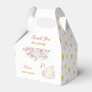 Prinsessa Svan Baby Shower Tack Presentaskar