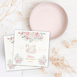 Prinsessa Svan Bebis Shower Pappersservett