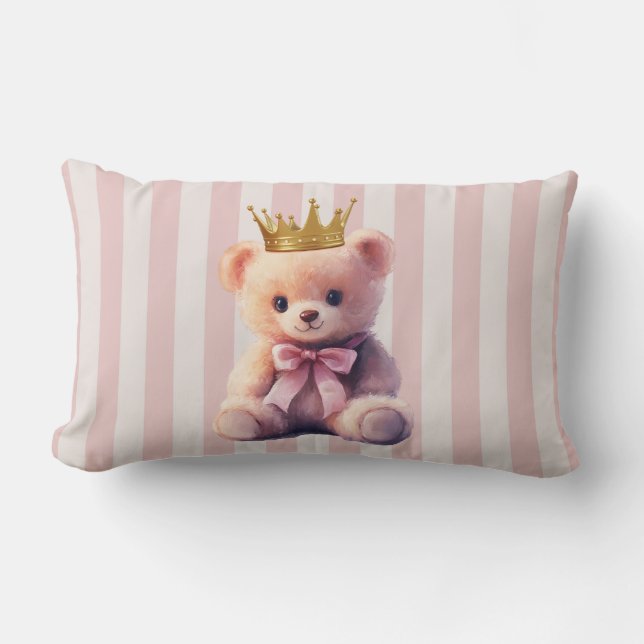 Prinsessa Teddybjörn Lumbarkudde (Framsida)