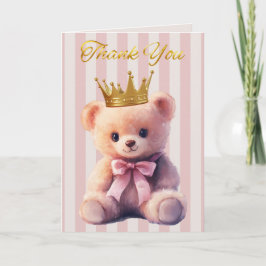 Prinsessa Teddybjörn Tack Kort