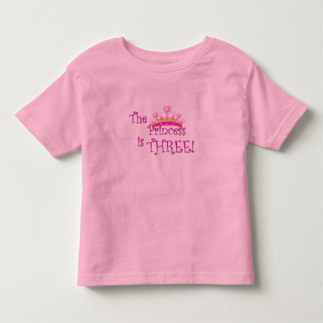 Prinsessan är 3 tee shirt (Framsida)