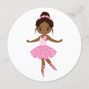 Prinsessan Ballerina Inbjudningar