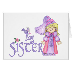 Prinsessan Big Sister Blank Card OBS Kort