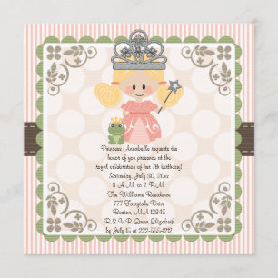 Prinsessan Birthday Photo Blonde Inbjudningar