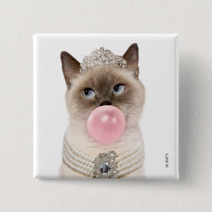 Prinsessan Cat Bubble Gum Knapp