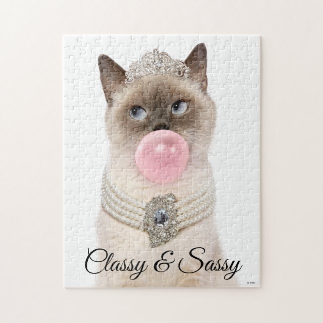 Prinsessan Cat Bubble Gum Pussel (Vertikal)