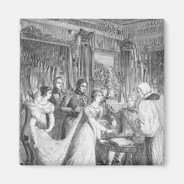 Prinsessan Charlotte av Giftermål Magnet (Framsidan)