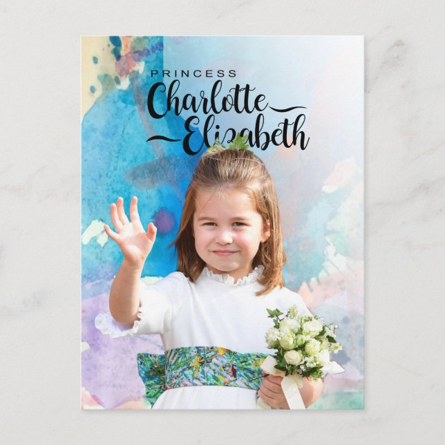 Prinsessan Charlotte Elizabeth 6-årsdag vykort (Framsida)