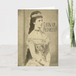 Prinsessan Chin Up Princess Cheer Up Encourting Kort