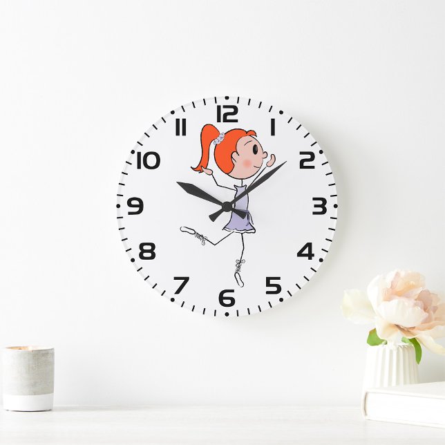 Prinsessan Dansar Söt Ballerina Pinfigure Stor Klocka (Skapare uppladdad)