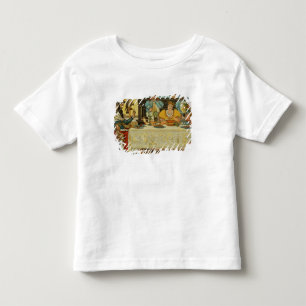 Prinsessan delar sin middag med Frog från T-shirt