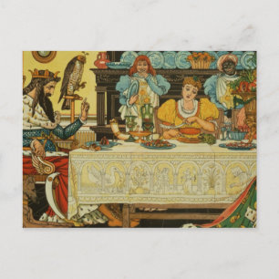 Prinsessan delar sin middag med Frog från Vykort