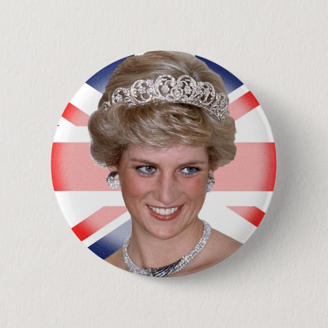 Prinsessan Diana Union Jack Knapp (Framsida)