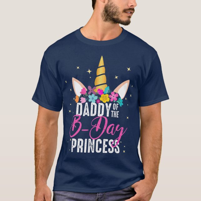 Prinsessan Far ger Unicorn T Shirt (Framsida)