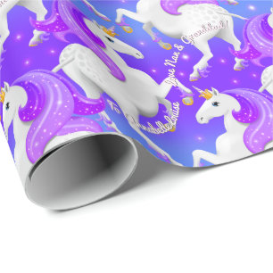 Prinsessan Forest Magic Midnight Unicorn Presentpapper