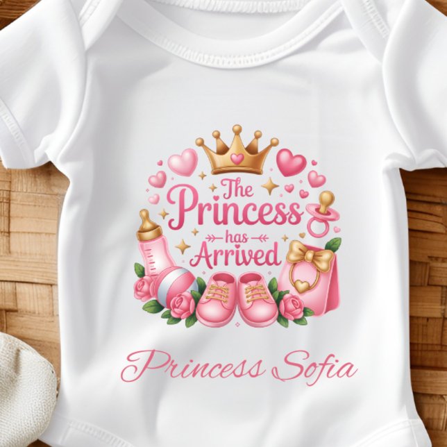 Prinsessan Har Anlänt Babyflicka T Shirt (Skapare uppladdad)