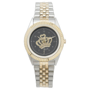 Prinsessan Krona 2-Tone Monogram eWatch Armbandsur