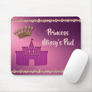 Prinsessan med Castle, Krona och judier personalis Musmatta