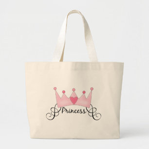 Prinsessan med Krona - Anpassade Jumbo Tygkasse