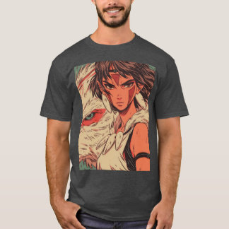 Prinsessan Mononoke Vintage Cartoon Style present  T Shirt